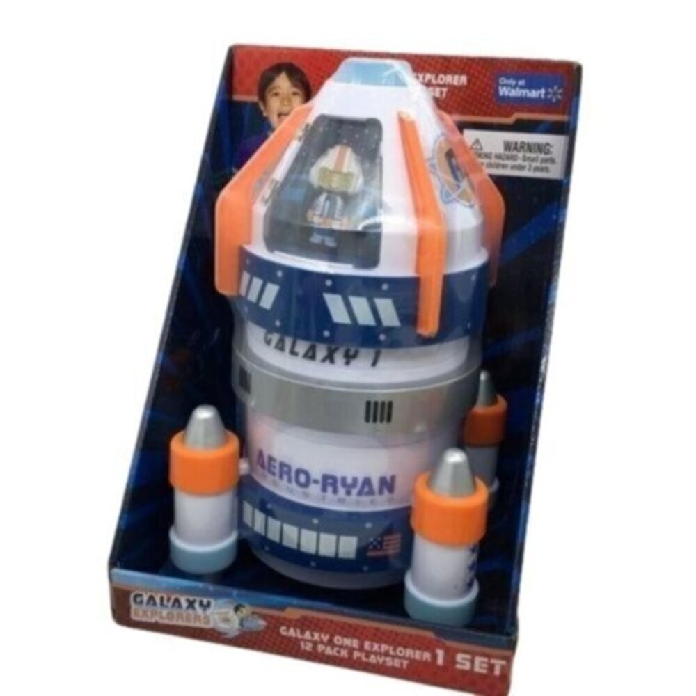 Ryan's World Galaxy Explorer Rocket 12 Pack Micro Figure Playset New
